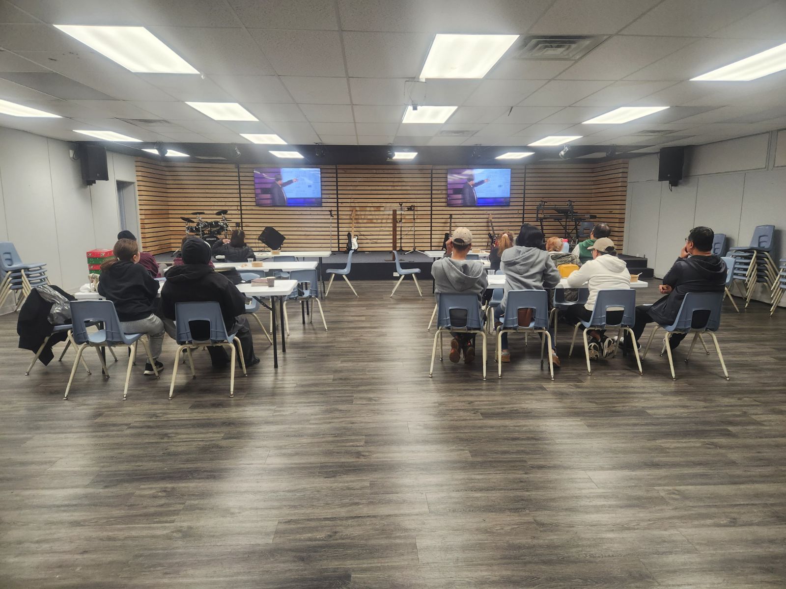 Worship service viewing session