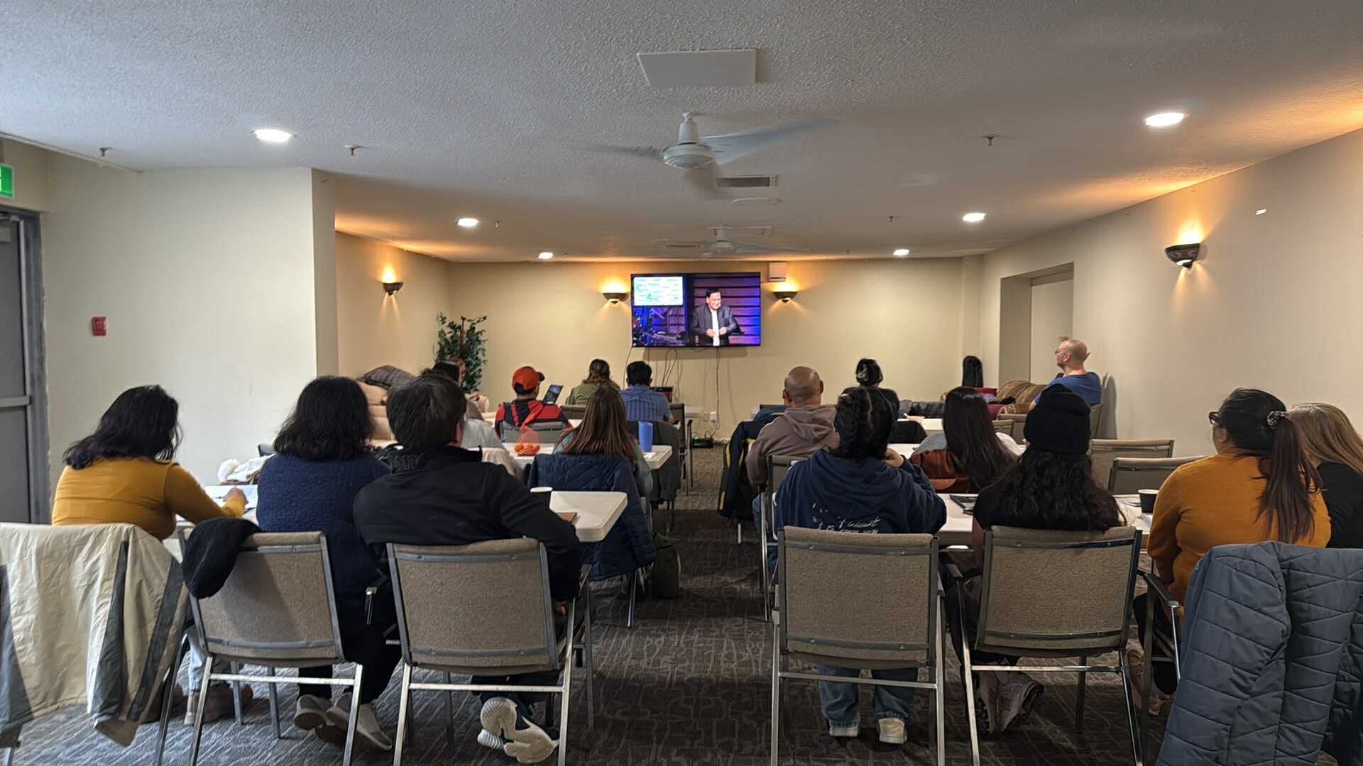 Worship service gathering